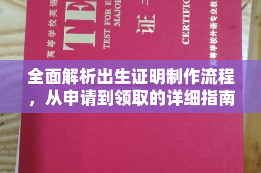 安宁全面解析出生证明制作流程，从申请到领取的详细指南