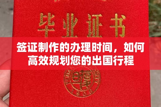 安宁签证制作的办理时间，如何高效规划您的出国行程