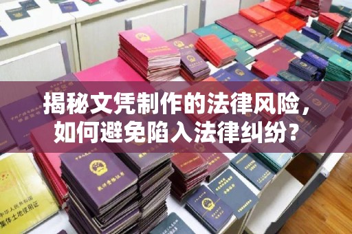 安宁揭秘文凭制作的法律风险，如何避免陷入法律纠纷？