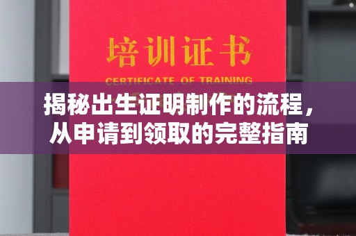 安宁揭秘出生证明制作的流程，从申请到领取的完整指南