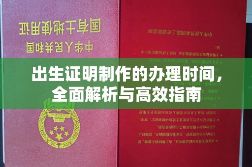 安宁出生证明制作的办理时间，全面解析与高效指南