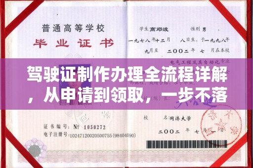 安宁驾驶证制作办理全流程详解，从申请到领取，一步不落