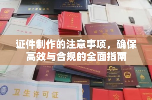 安宁证件制作的注意事项，确保高效与合规的全面指南