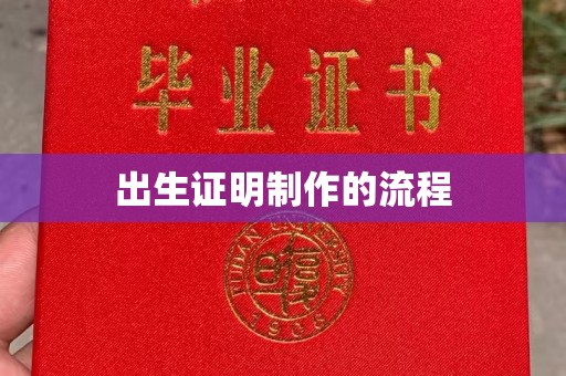 安宁出生证明制作的流程